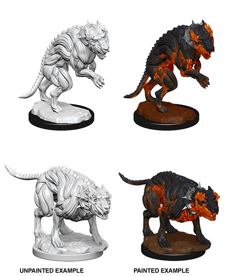 Pathfinder Deep Cuts Unpainted Miniatures: Hell Hounds | Gate City Games LLC