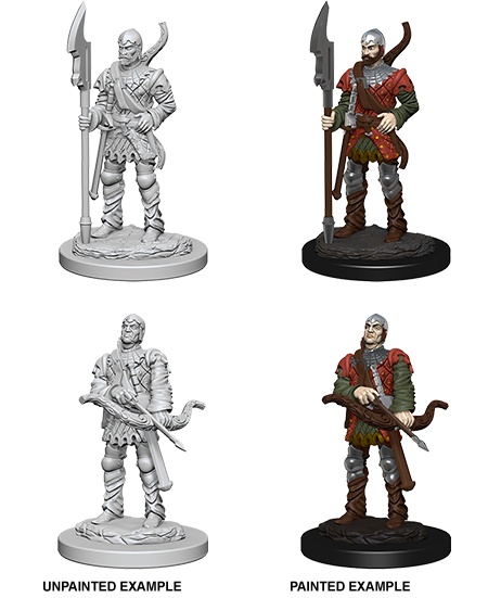 Pathfinder Deep Cuts Unpainted Miniatures: Town Guards | Gate City Games LLC