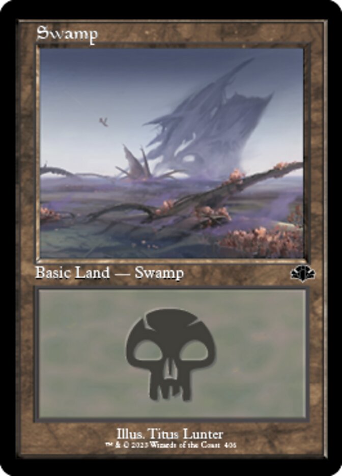 Swamp (406) (Retro) [Dominaria Remastered] | Gate City Games LLC