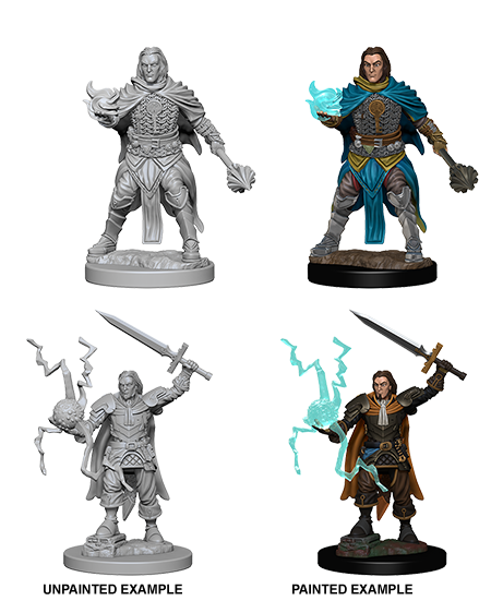 Pathfinder Deep Cuts Unpainted Miniatures: Human Male Cleric | Gate City Games LLC