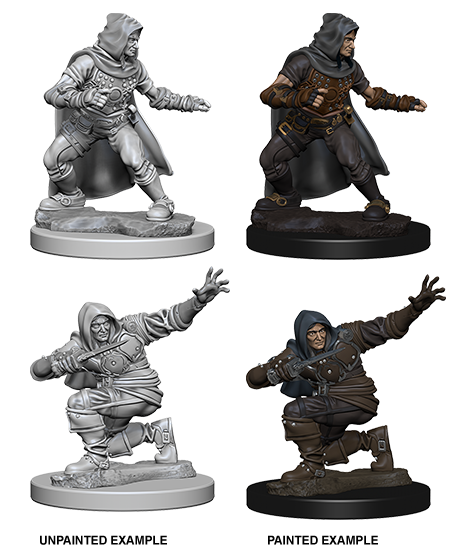 Pathfinder Deep Cuts Unpainted Miniatures: Human Male Rogue | Gate City Games LLC