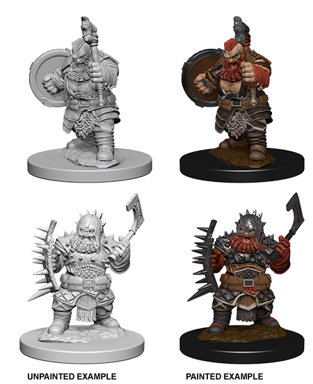 Pathfinder Deep Cuts Unpainted Miniatures: Dwarf Male Barbarian | Gate City Games LLC