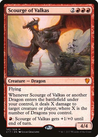 Scourge of Valkas [Commander 2017] | Gate City Games LLC