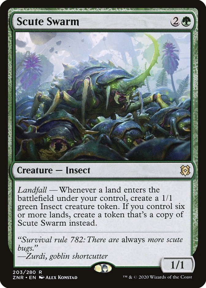 Scute Swarm [Zendikar Rising] | Gate City Games LLC