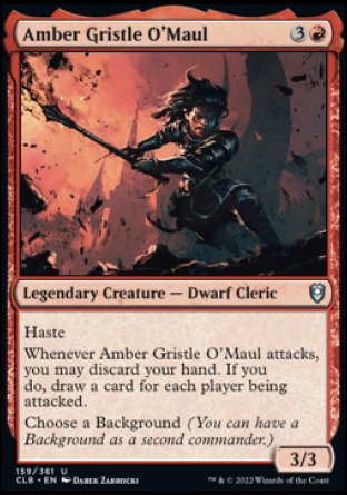 Amber Gristle O'Maul [Commander Legends: Battle for Baldur's Gate] | Gate City Games LLC