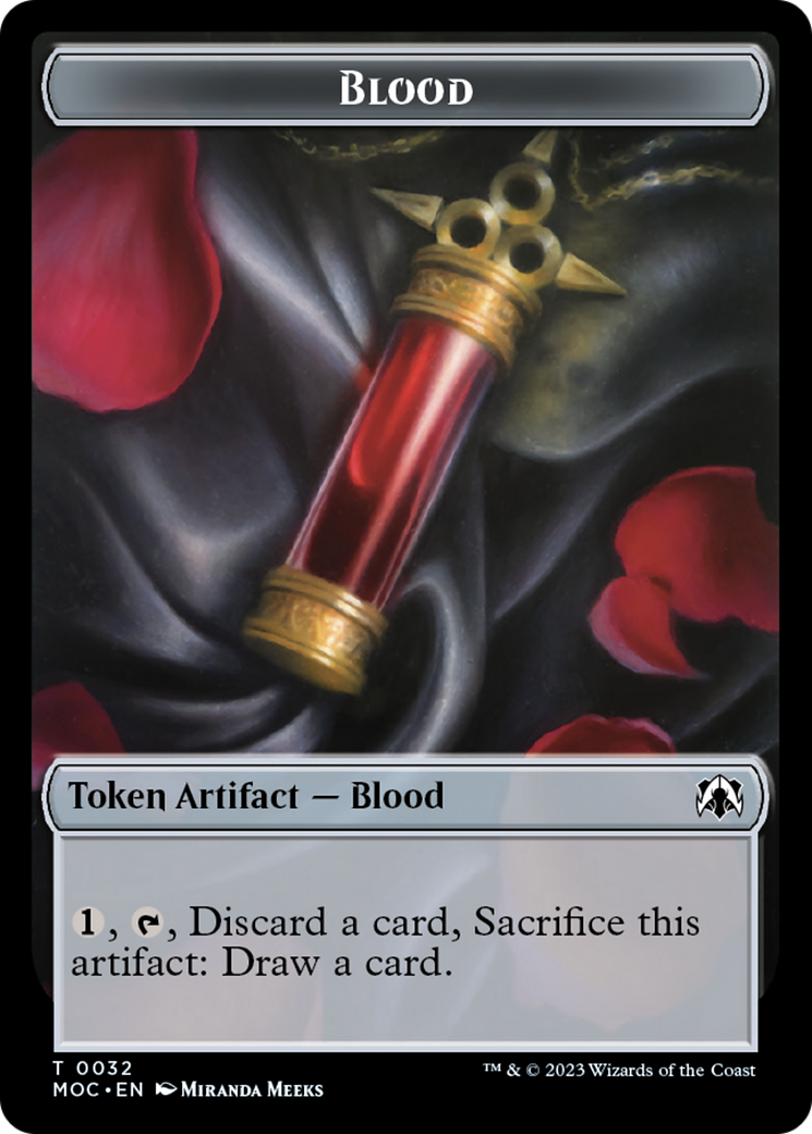 Blood // Shapeshifter Double-Sided Token [March of the Machine Commander Tokens] | Gate City Games LLC