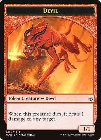 Devil Token [War of the Spark Tokens] | Gate City Games LLC