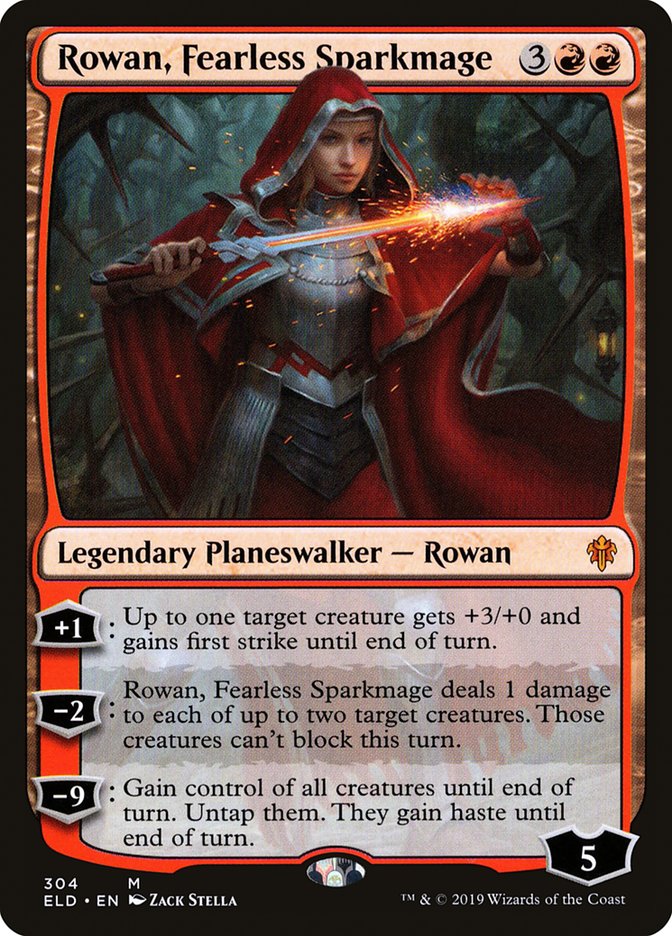 Rowan, Fearless Sparkmage [Throne of Eldraine] | Gate City Games LLC