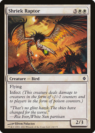 Shriek Raptor [New Phyrexia] | Gate City Games LLC