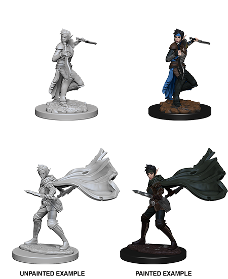 Pathfinder Deep Cuts Unpainted Miniatures: Elf Female Rogue | Gate City Games LLC