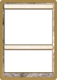 2003 World Championship Blank Card [World Championship Decks 2003] | Gate City Games LLC