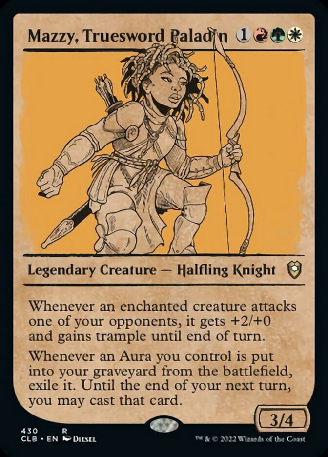 Mazzy, Truesword Paladin (Showcase) [Commander Legends: Battle for Baldur's Gate] | Gate City Games LLC