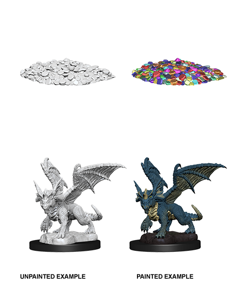 D&D Nolzur's Marvelous Miniatures: Blue Dragon Wyrmling | Gate City Games LLC