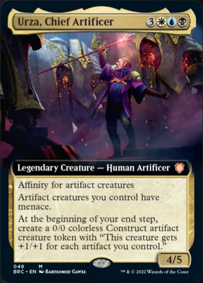 Urza, Chief Artificer (Extended Art) [The Brothers' War Commander] | Gate City Games LLC