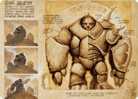 Precursor Golem Art Card [The Brothers' War Art Series] | Gate City Games LLC