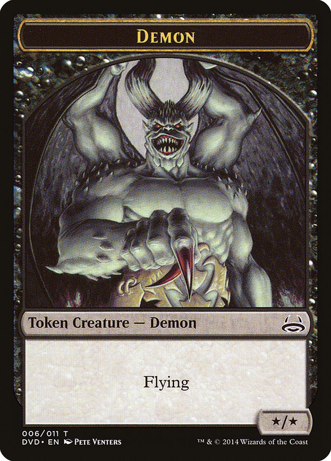 Demon Token (Divine vs. Demonic) [Duel Decks Anthology Tokens] | Gate City Games LLC