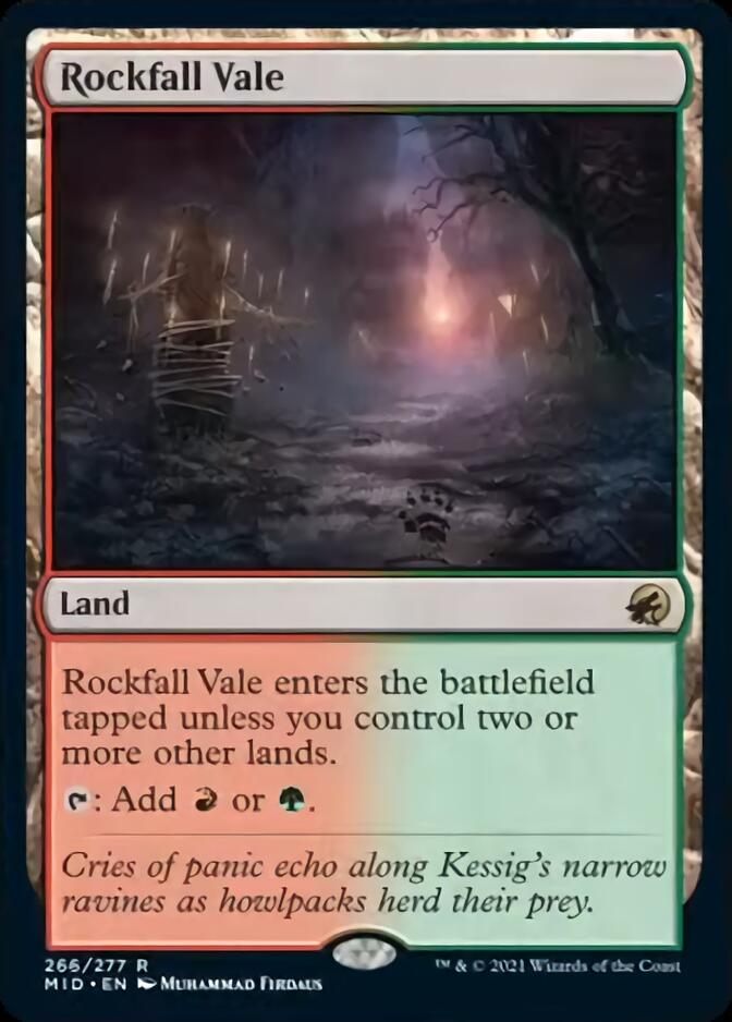 Rockfall Vale [Innistrad: Midnight Hunt] | Gate City Games LLC