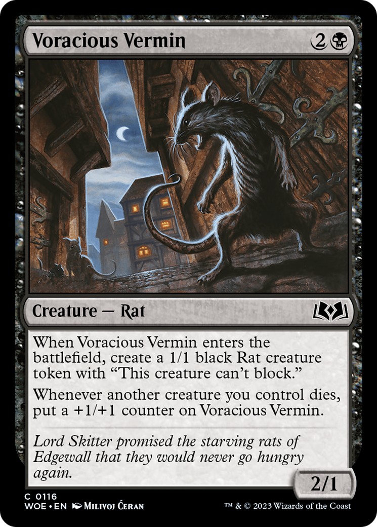 Voracious Vermin [Wilds of Eldraine] | Gate City Games LLC