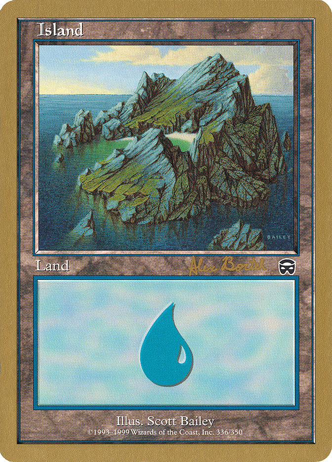 Island (ab336) (Alex Borteh) [World Championship Decks 2001] | Gate City Games LLC