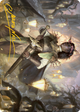 Sungold Sentinel Art Card (Gold-Stamped Signature) [Innistrad: Midnight Hunt Art Series] | Gate City Games LLC