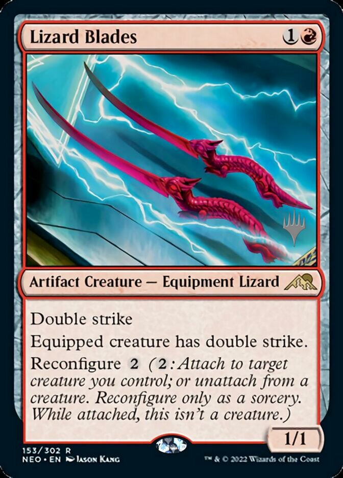 Lizard Blades (Promo Pack) [Kamigawa: Neon Dynasty Promos] | Gate City Games LLC