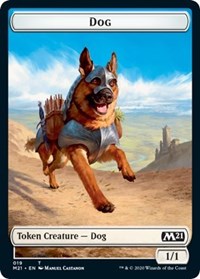 Dog // Griffin Double-sided Token [Core Set 2021 Tokens] | Gate City Games LLC