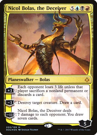 Nicol Bolas, the Deceiver [Hour of Devastation] | Gate City Games LLC