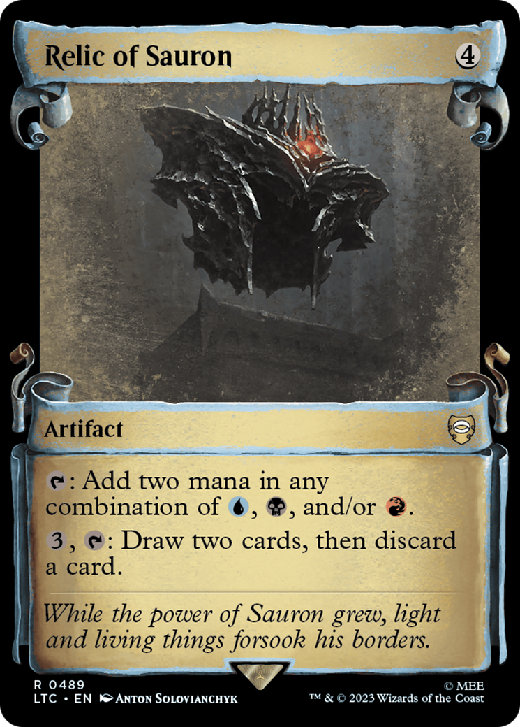 Relic of Sauron [The Lord of the Rings: Tales of Middle-Earth Commander Showcase Scrolls] | Gate City Games LLC