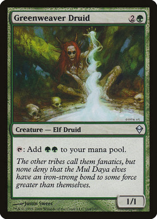 Greenweaver Druid [Zendikar] | Gate City Games LLC