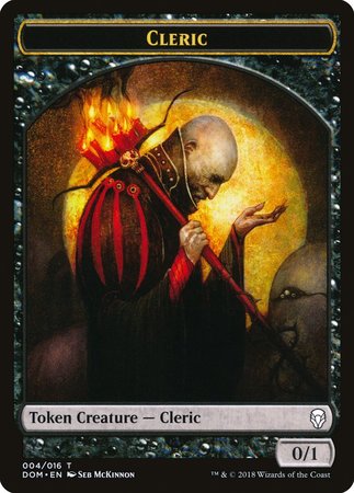 Cleric Token [Dominaria Tokens] | Gate City Games LLC