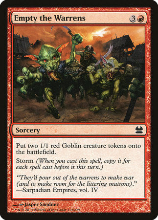 Empty the Warrens [Modern Masters] | Gate City Games LLC