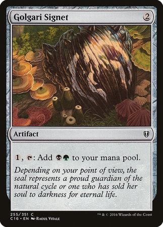 Golgari Signet [Commander 2016] | Gate City Games LLC