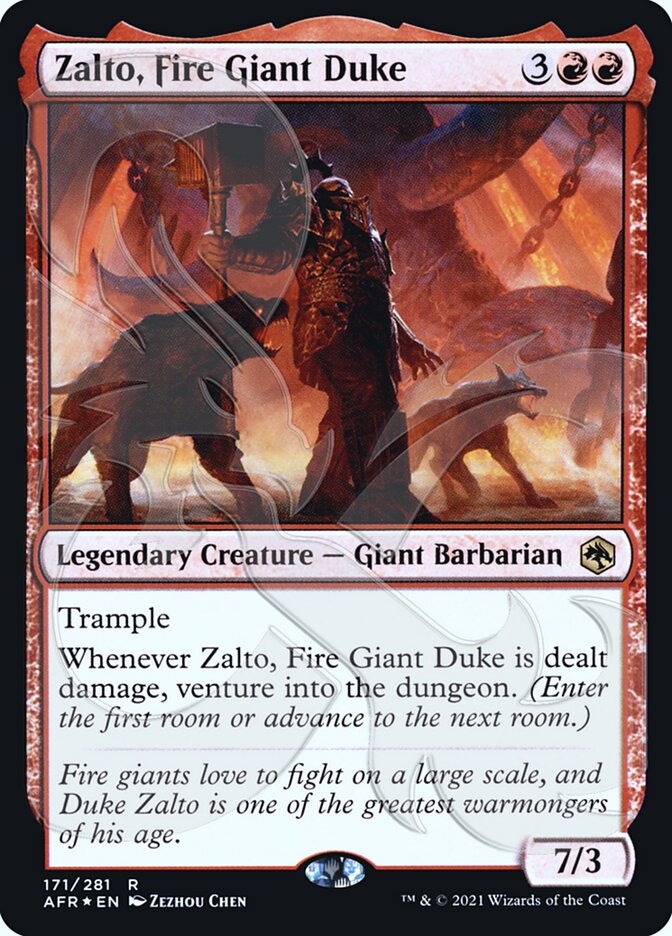 Zalto, Fire Giant Duke (Ampersand Promo) [Dungeons & Dragons: Adventures in the Forgotten Realms Promos] | Gate City Games LLC