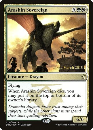 Arashin Sovereign [Dragons of Tarkir Promos] | Gate City Games LLC