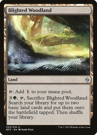 Blighted Woodland [Battle for Zendikar] | Gate City Games LLC