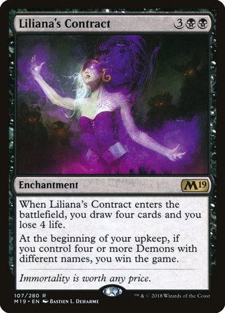 Liliana's Contract [Core Set 2019] | Gate City Games LLC