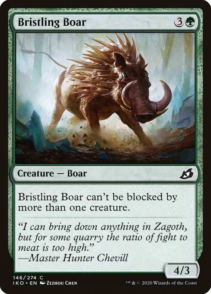 Bristling Boar [Ikoria: Lair of Behemoths] | Gate City Games LLC