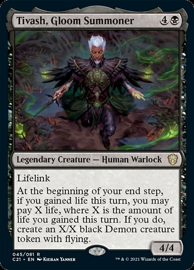 Tivash, Gloom Summoner [Commander 2021] | Gate City Games LLC