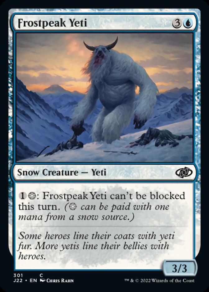 Frostpeak Yeti [Jumpstart 2022] | Gate City Games LLC