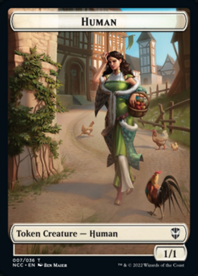 Eldrazi Spawn // Human Double-sided Token [Streets of New Capenna Commander Tokens] | Gate City Games LLC