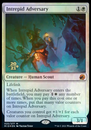 Intrepid Adversary [Innistrad: Midnight Hunt Prerelease Promos] | Gate City Games LLC