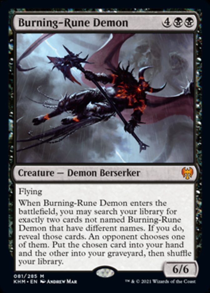 Burning-Rune Demon [Kaldheim] | Gate City Games LLC