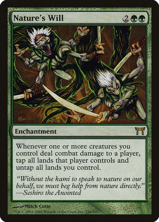 Nature's Will [Champions of Kamigawa] | Gate City Games LLC