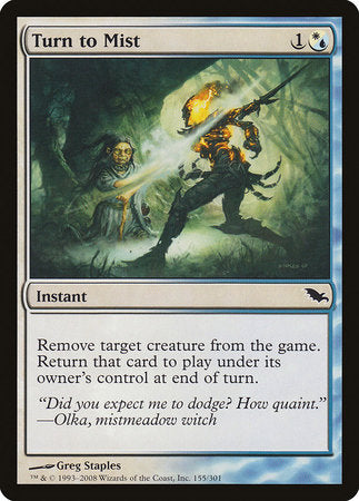 Turn to Mist [Shadowmoor] | Gate City Games LLC