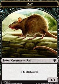 Rat (003) // Cat (001) Double-sided Token [Commander 2017 Tokens] | Gate City Games LLC