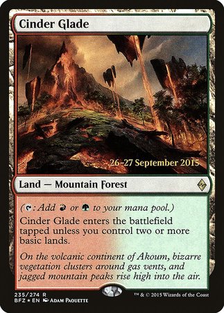 Cinder Glade [Battle for Zendikar Promos] | Gate City Games LLC