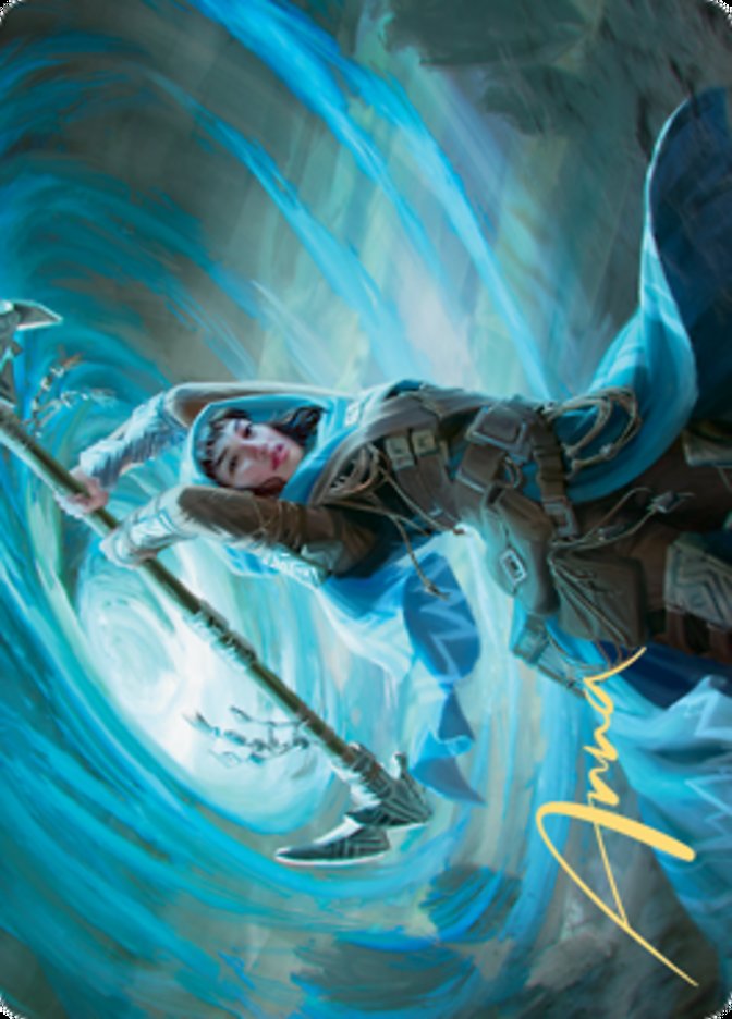 Sea Gate Stormcaller Art Card (Gold-Stamped Signature) [Zendikar Rising Art Series] | Gate City Games LLC