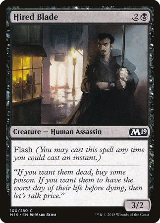 Hired Blade [Core Set 2019] | Gate City Games LLC