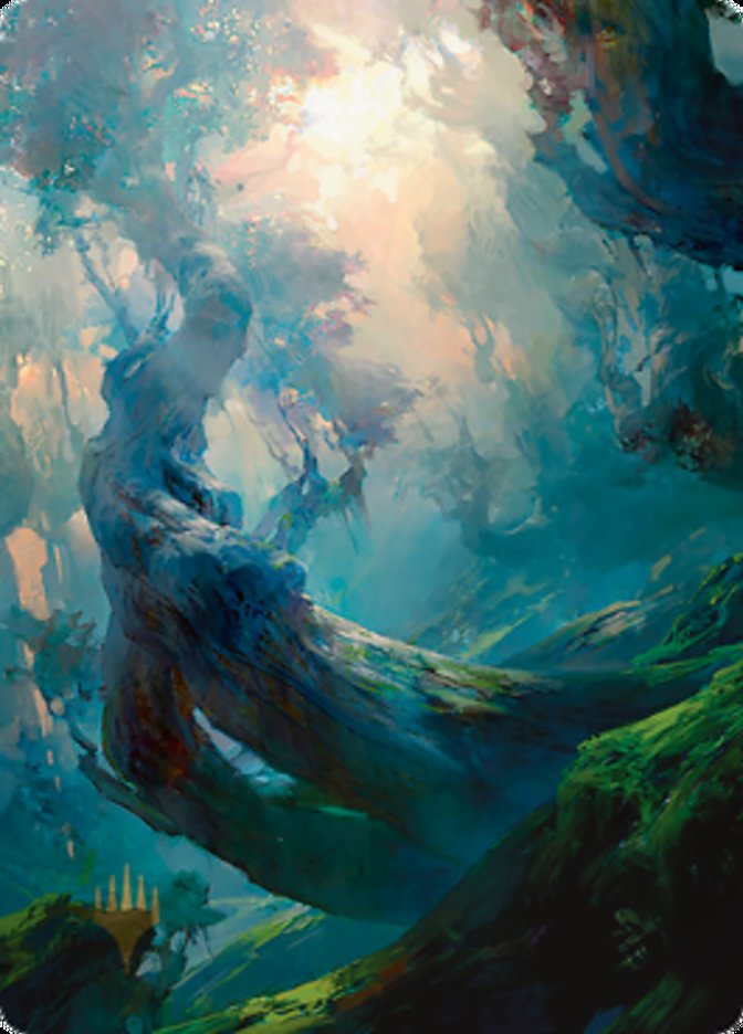 Forest 3 Art Card (Gold-Stamped Signature) [Zendikar Rising Art Series] | Gate City Games LLC