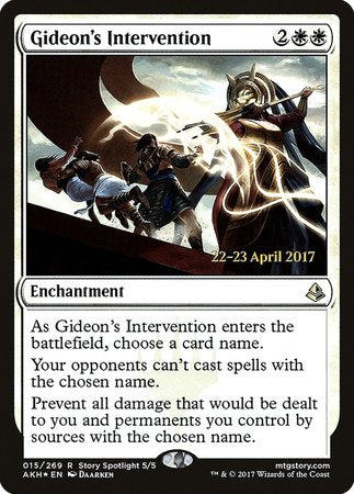 Gideon's Intervention [Amonkhet Promos] | Gate City Games LLC